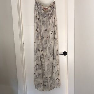 Ted Baker birdcage strapless maxi dress